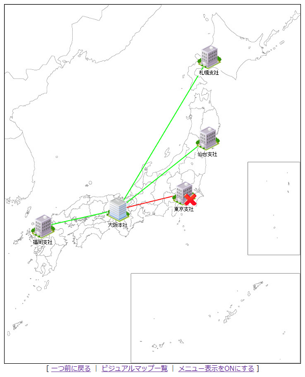 ビジュアルマップ作成例（地図）